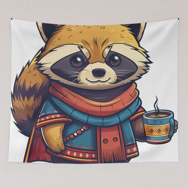 Item preview, Tribal Tanuki with Masala Chai designed and sold by dungeonwarriors.