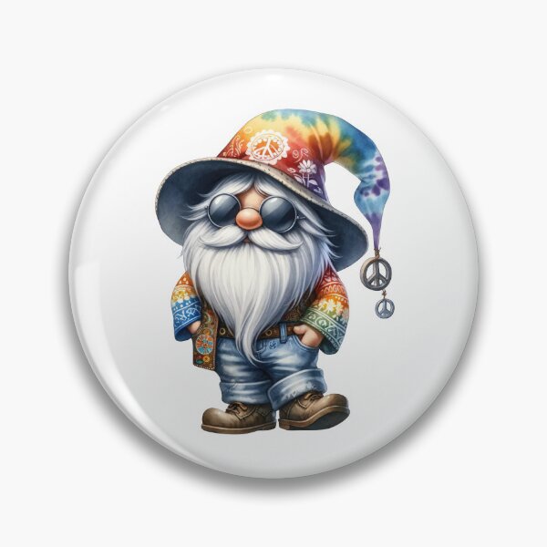 Item preview, Cute Rainbow Hippie Gnome designed and sold by Magnuna.