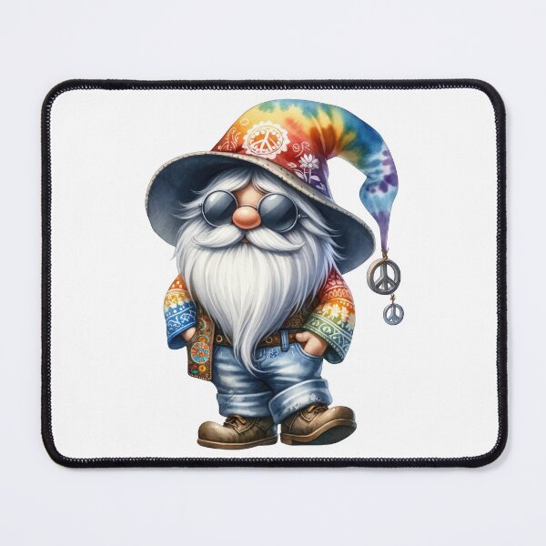 Item preview, Cute Rainbow Hippie Gnome designed and sold by Magnuna.