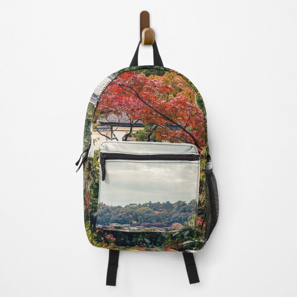 Item preview, View of Temple Roof Through Autumn Leaves in Japan designed and sold by Renee McShane.