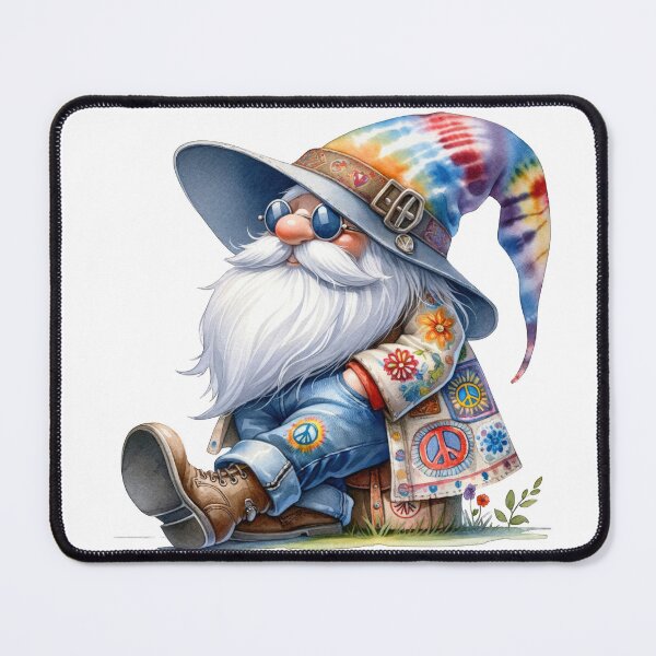 Item preview, Cute Rainbow Hippie Gnome designed and sold by Magnuna.