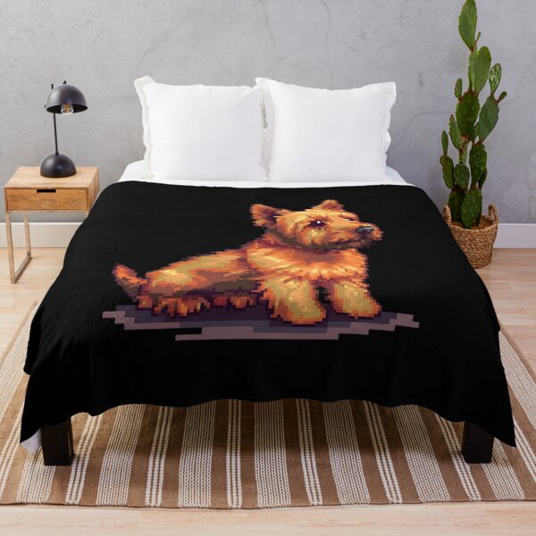 Item preview, 16-bit Pixel Art Norwich Terrier designed and sold by CUTEDOGGIEZ.