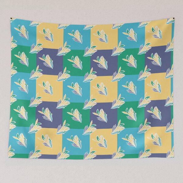 Item preview, Checkered pattern with flowers  designed and sold by Mashusha-art.