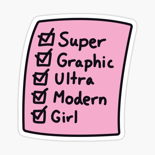 Item preview, super graphic ultra modern girl designed and sold by ribbit-the-frog.