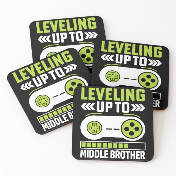 Item preview, Leveling up to Middle Brother, gamer new brother Toddler designed and sold by Dapper-Art.