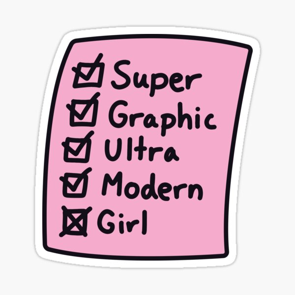 Item preview, super graphic ultra modern (girl) designed and sold by ribbit-the-frog.
