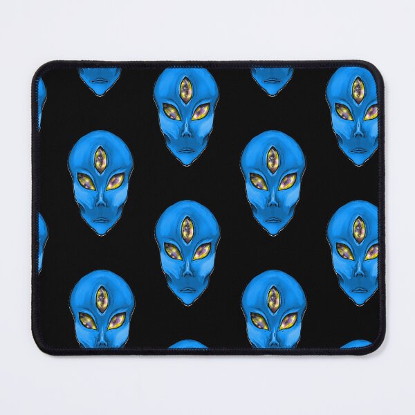 Item preview, Blue 3 galaxy eyed alien designed and sold by Bailey Swinney.