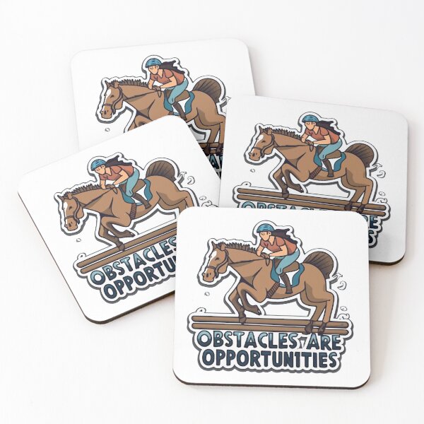 Item preview, Jumping Horse Over Hurdle - Obstacles Are Opportunities Comic designed and sold by NiftyWrx.