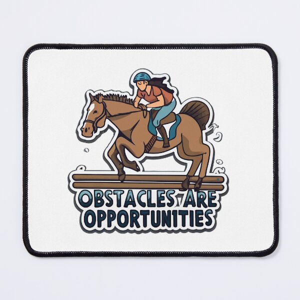 Item preview, Jumping Horse Over Hurdle - Obstacles Are Opportunities Comic designed and sold by NiftyWrx.