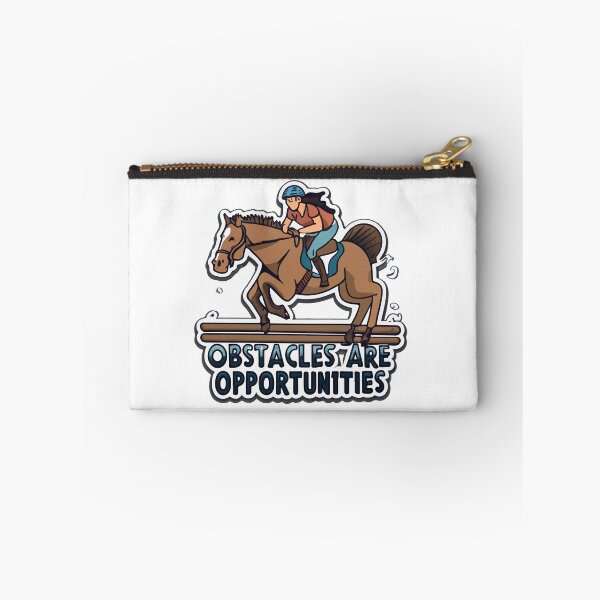 Item preview, Jumping Horse Over Hurdle - Obstacles Are Opportunities Comic designed and sold by NiftyWrx.