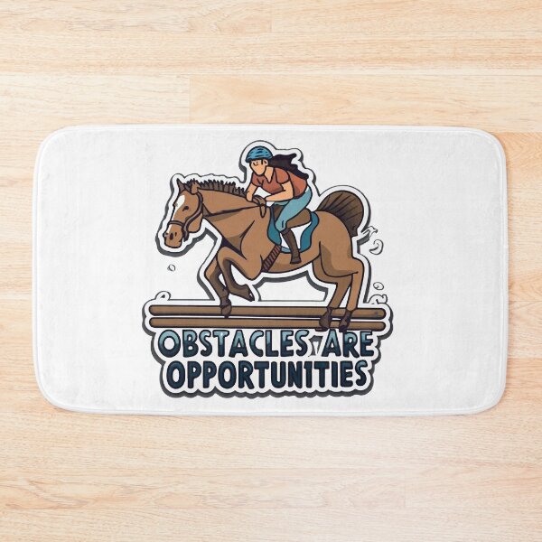 Item preview, Jumping Horse Over Hurdle - Obstacles Are Opportunities Comic designed and sold by NiftyWrx.