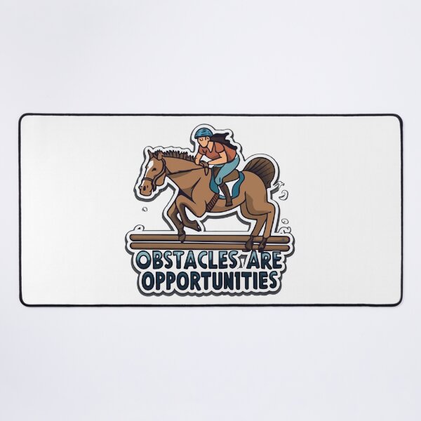 Item preview, Jumping Horse Over Hurdle - Obstacles Are Opportunities Comic designed and sold by NiftyWrx.