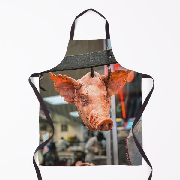 Item preview, Pig Head hanging in a South Philly Butcher Shop designed and sold by drawbey.