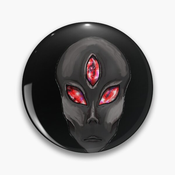 Item preview, Black 3 galaxy eyed alien designed and sold by Bailey Swinney.