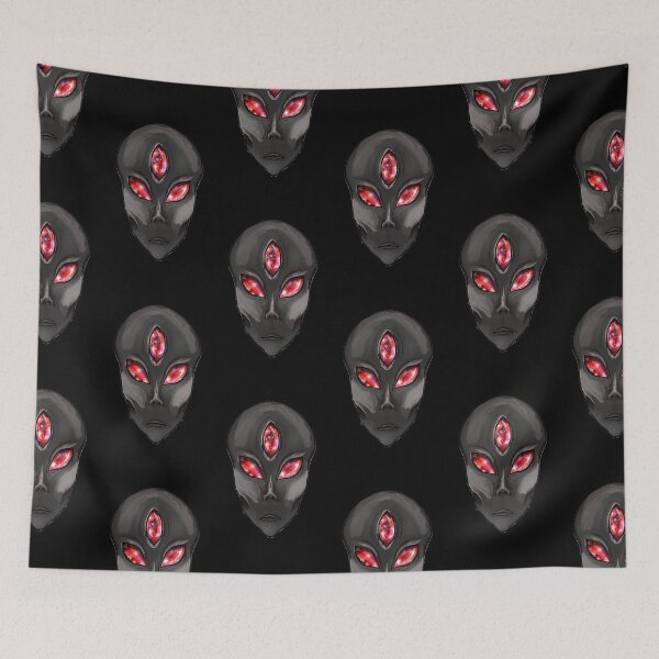 Item preview, Black 3 galaxy eyed alien designed and sold by Bailey Swinney.