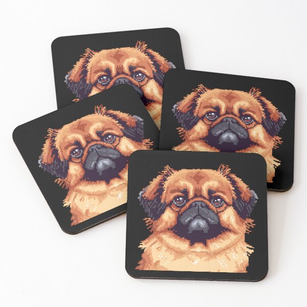 Artikelvorschau, Pixel-portrait Pekingese entworfen und verkauft von CUTEDOGGIEZ.