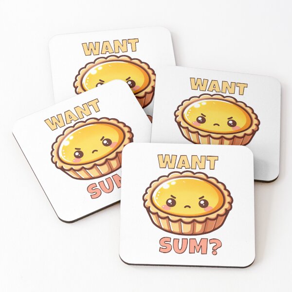 Item preview, Want Sum? - Egg Tart - Dan Ta - Dim Sum - Cutie! designed and sold by PenultDesign.