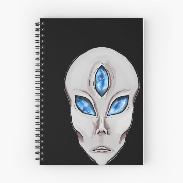 Item preview, White 3 galaxy eyed alien designed and sold by Bailey Swinney.