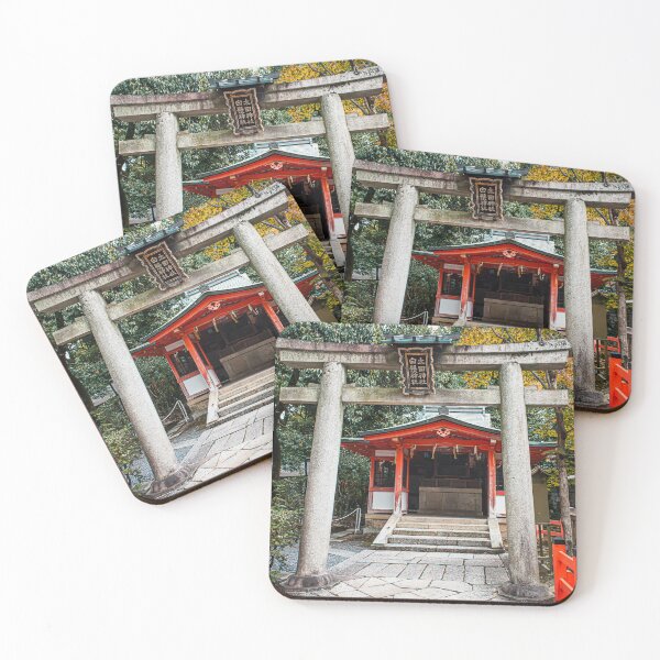 Item preview, Japanese Shrine with Gate in Autumn designed and sold by Renee McShane.