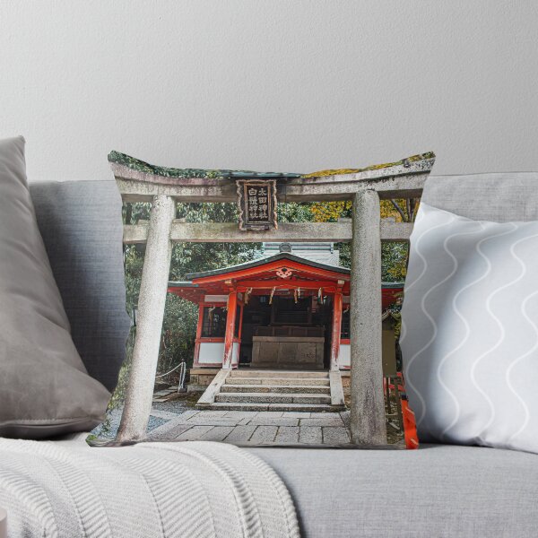 Item preview, Japanese Shrine with Gate in Autumn designed and sold by Renee McShane.