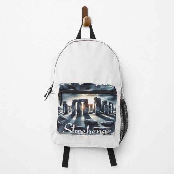 Item preview, Cloudy Water Colour Stonehenge with Sunset designed and sold by Gaborai.
