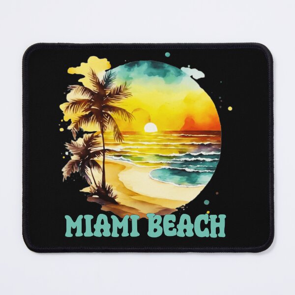 Item preview, Miami Beach, Florida, Miami Beach Vintage Sunset, Miami Sunrise, Beach Lifestyle, Spring Break, Tropical Vacation designed and sold by Sun Sand & Sea Art.
