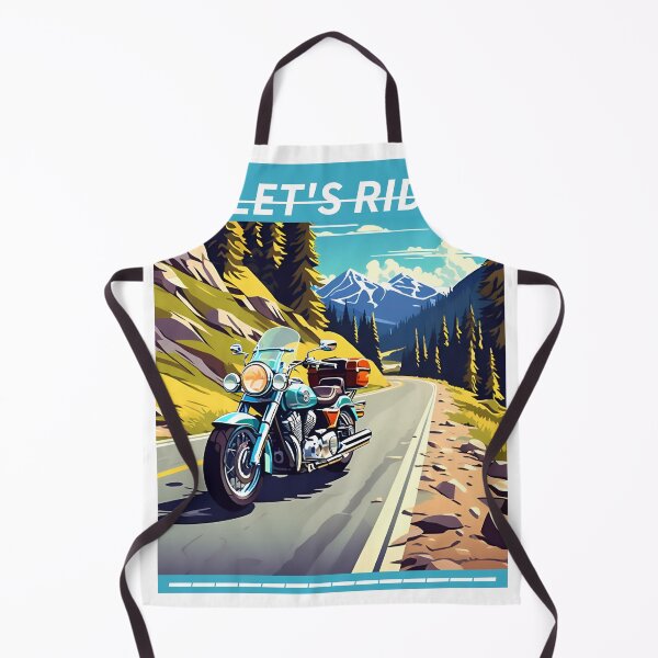 Item preview, TURQUOISE MOTORCYCLE designed and sold by AmazingBackDrop.