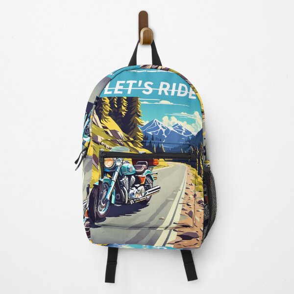 Item preview, TURQUOISE MOTORCYCLE designed and sold by AmazingBackDrop.