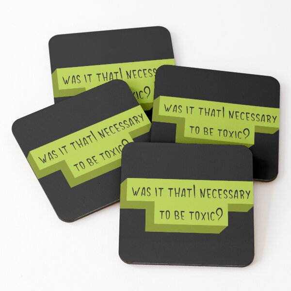 Item preview, Was it that necessary to be toxic? - text design designed and sold by SweetLimeShop.