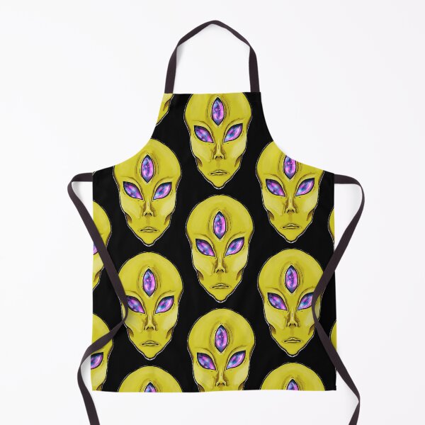 Item preview, Yellow 3 galaxy eyed alien designed and sold by Bailey Swinney.