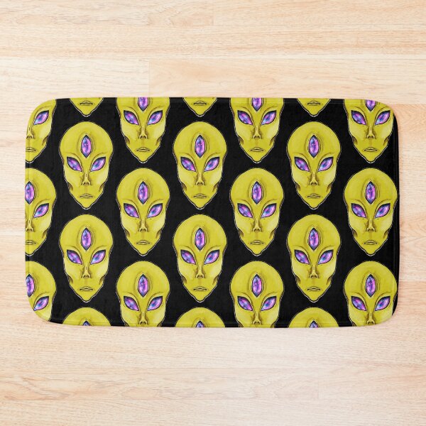 Item preview, Yellow 3 galaxy eyed alien designed and sold by Bailey Swinney.