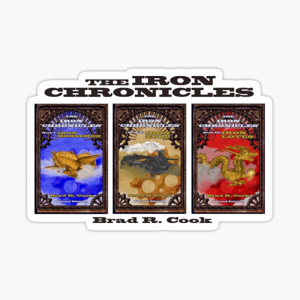 Iron Chronicles Trilogy Book Covers Sticker