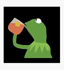 Kermit Sipping Tea Photographic Print