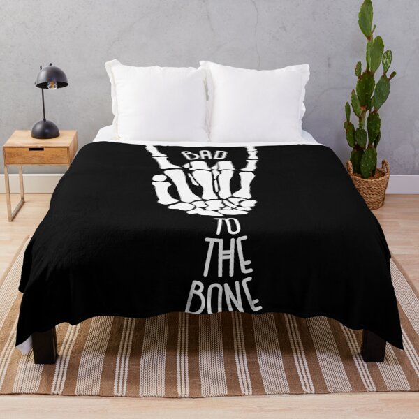 Item preview, Bad to the Bone (White) designed and sold by LyndaNoel Design.