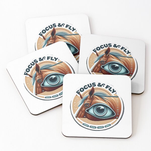 Item preview, Focus & Fly Horse Eye Reflection Sticker designed and sold by NiftyWrx.