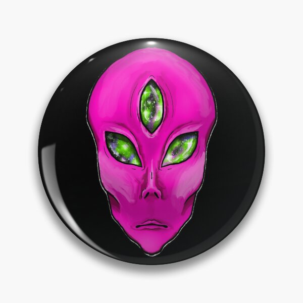 Item preview, Pink 3 galaxy eyed alien designed and sold by Bailey Swinney.