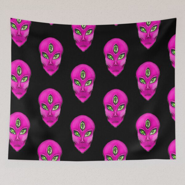 Item preview, Pink 3 galaxy eyed alien designed and sold by Bailey Swinney.