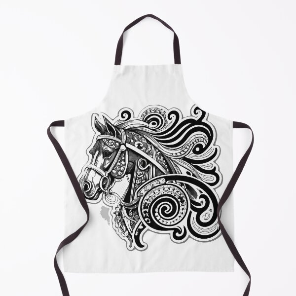 Item preview, Intricate Pen and Ink Horse Bridle Design designed and sold by NiftyWrx.