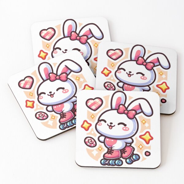 Item preview, Sweet Bunny on Skates designed and sold by StickerStudio27.
