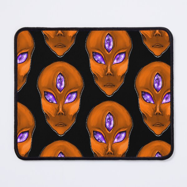 Item preview, Orange 3 galaxy eyed alien designed and sold by Bailey Swinney.