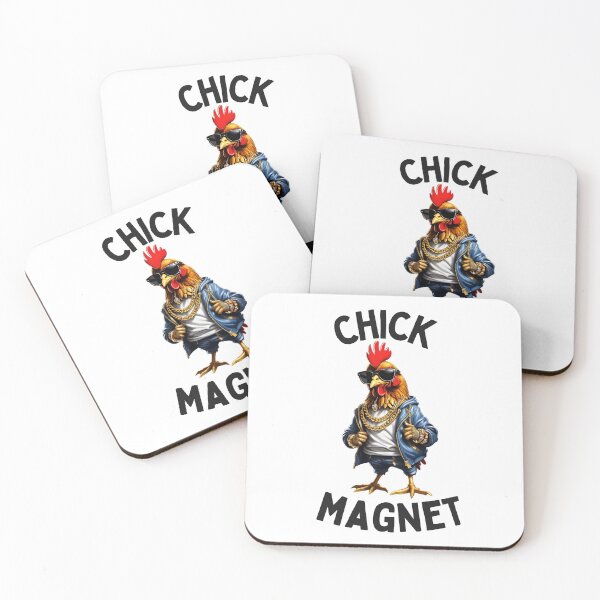 Item preview, Chick Magnet,  Funny rooster, Funny Chicken designed and sold by DMiracleStore.