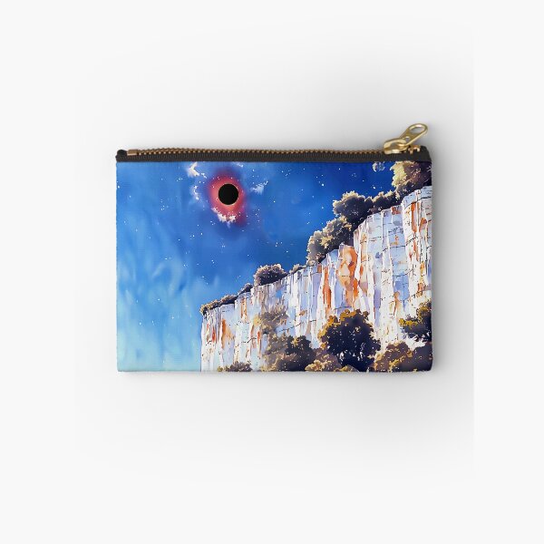 Item preview, Solar Eclipse over Cliffs, with text designed and sold by sylviatx.