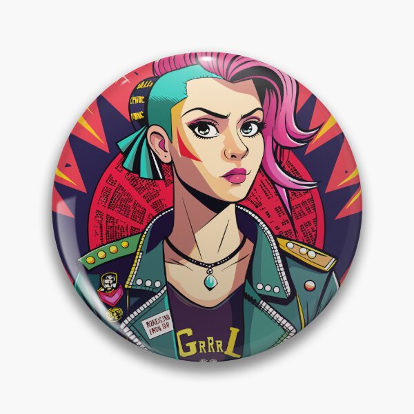 Item preview, Rebel Resonance,portrait of riot grrrl designed and sold by AgarutanPrint.