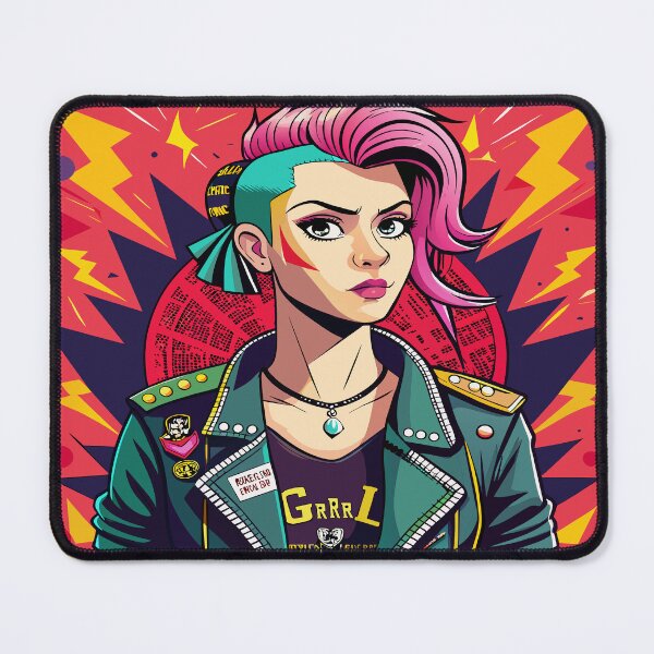 Item preview, Rebel Resonance,portrait of riot grrrl designed and sold by AgarutanPrint.