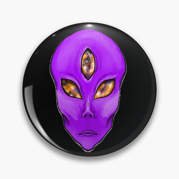 Item preview, Purple 3 galaxy eyed alien designed and sold by Bailey Swinney.