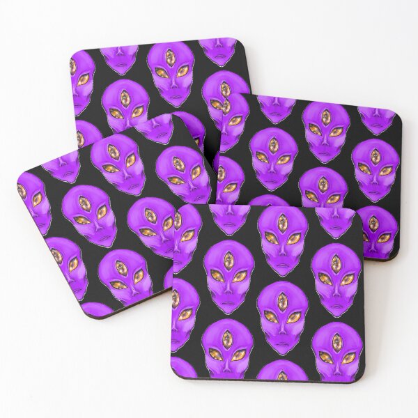 Item preview, Purple 3 galaxy eyed alien designed and sold by Bailey Swinney.