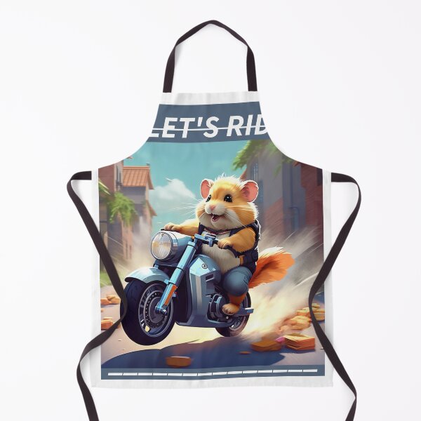 Item preview, HAMSTER AND MOTORCYCLE designed and sold by AmazingBackDrop.