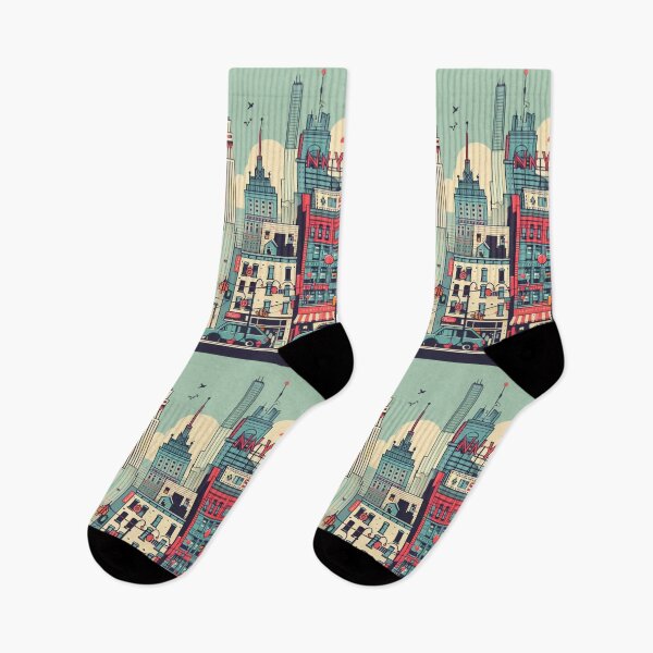 Item preview, New York City Abstract Symbolic Sights Animation 2 designed and sold by Gaborai.