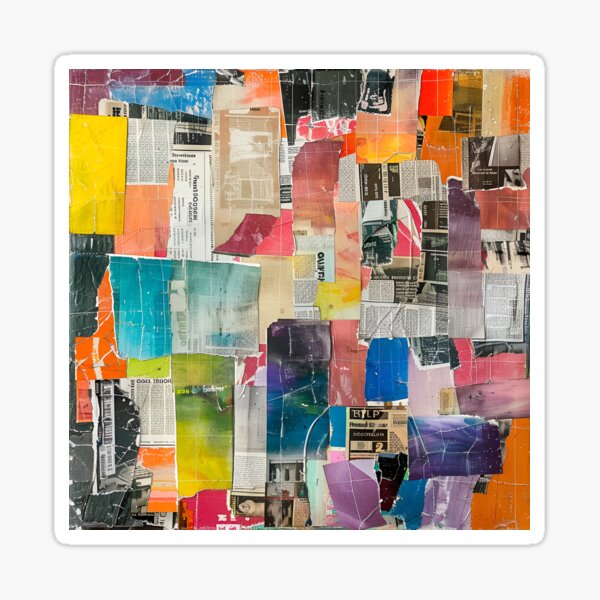 Item preview, Urban Tapestry - A Collage of Modern Life designed and sold by MidArtFusion.