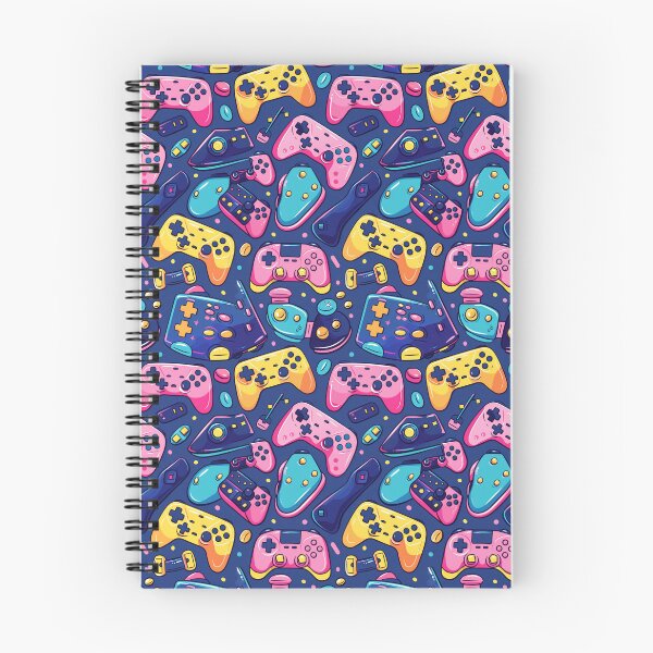 Item preview, Gamer Pattern For Kids Pink Blue Yellow Joysticks designed and sold by sheprint.